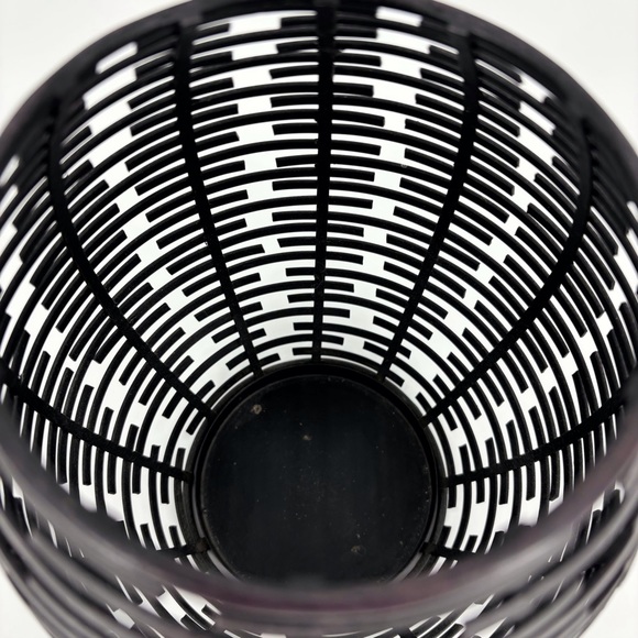 Bronze Metal Wicker Look Barrel Shaped Decor Pieces, Set of Two - Picture 14 of 16